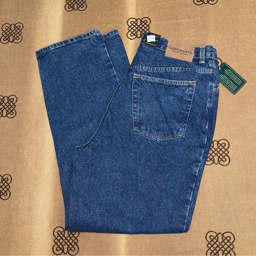 Ralph Lauren Jeans Co.NWT! Women'S Classic Fit Jeans In Solid Blue Size 14W